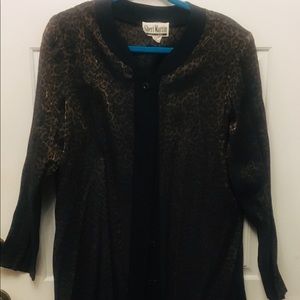 Leopard print tunic dress button up